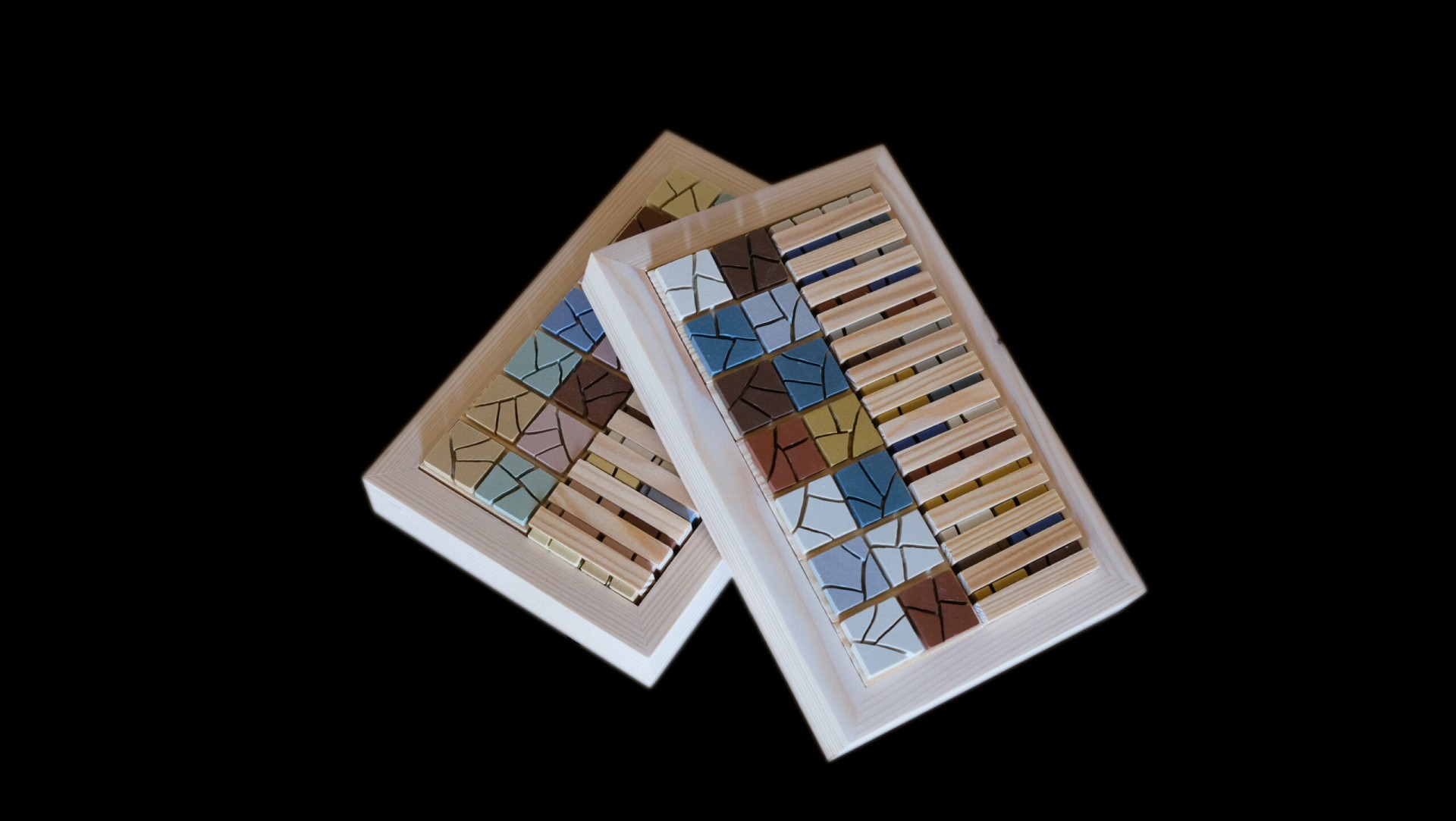 Les dominos mat en grès cérame